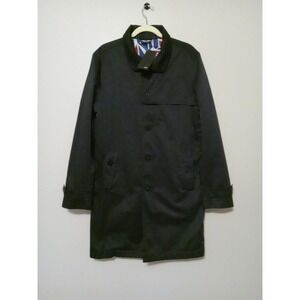Mini Cooper Men Union Flag‎ Men Pocket Button Classic Trench Coat Size M